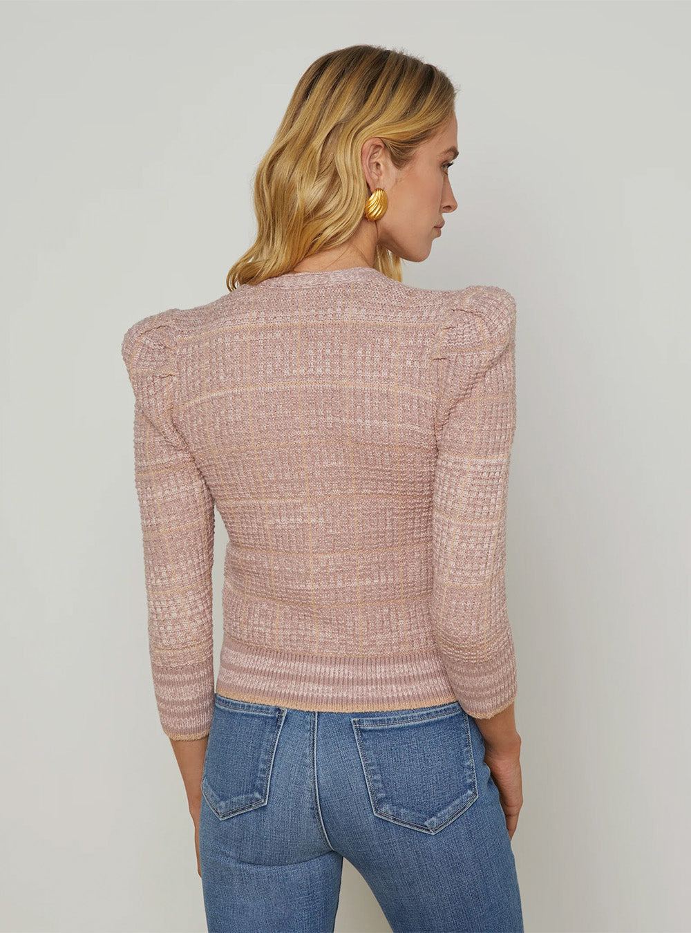 L'Agence Jenni Cardigan - Dusty Pink Multi