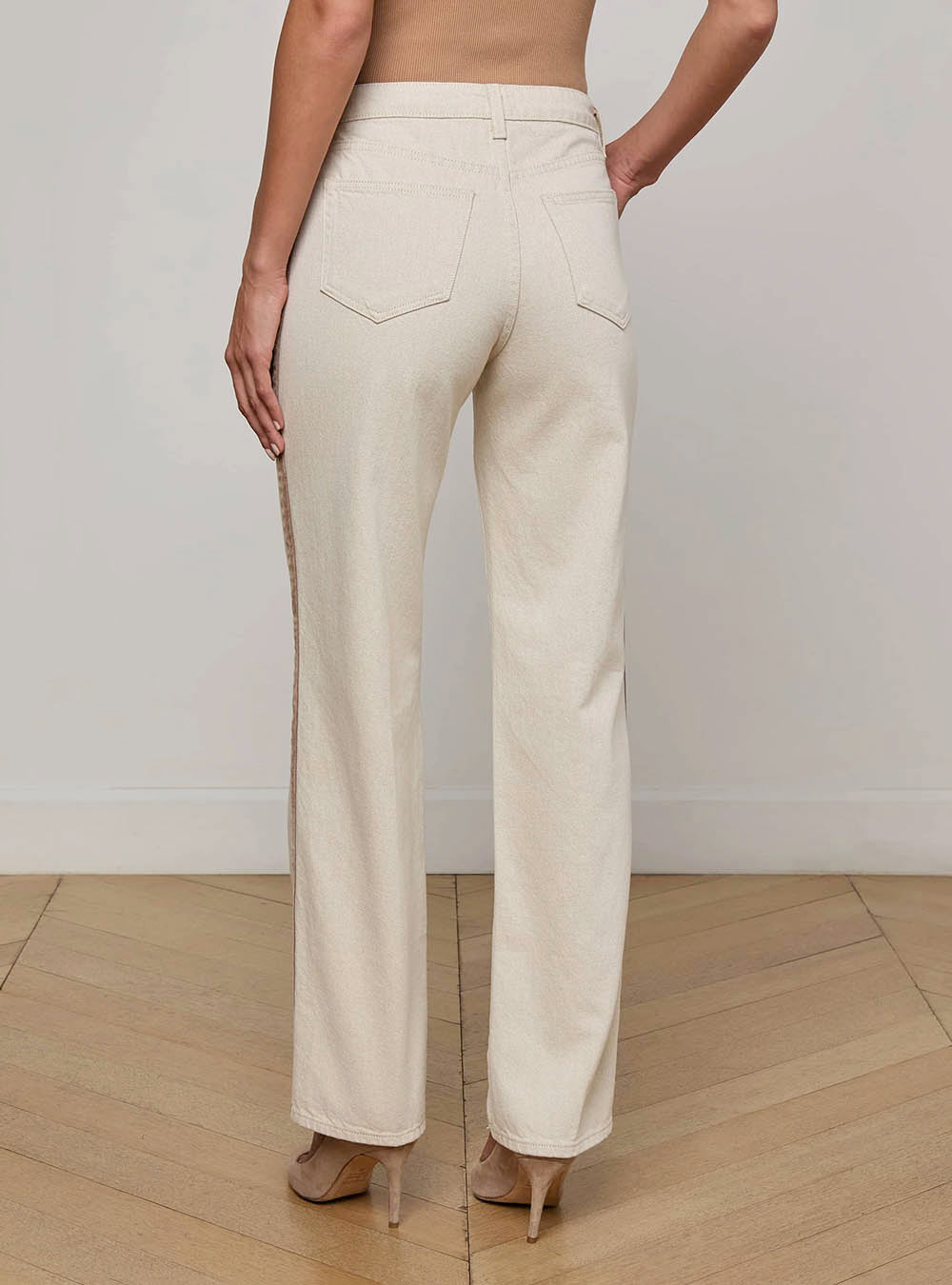 L'Agence Jones Stovepipe Jean - Desert Tan/Taupe