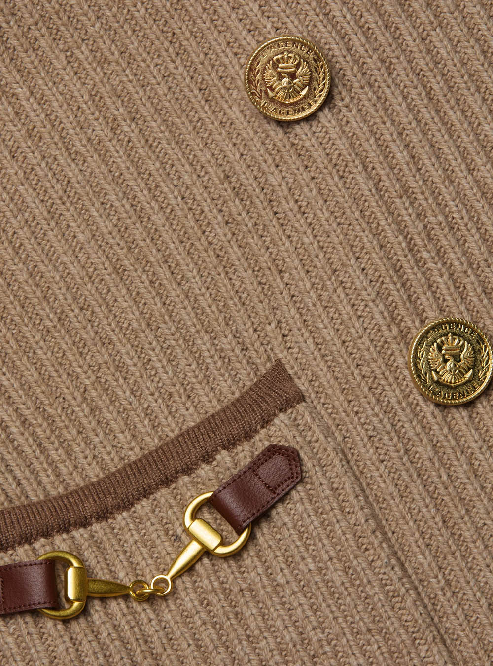 L'Agence Ranch Knit Blazer - Natural/Brown