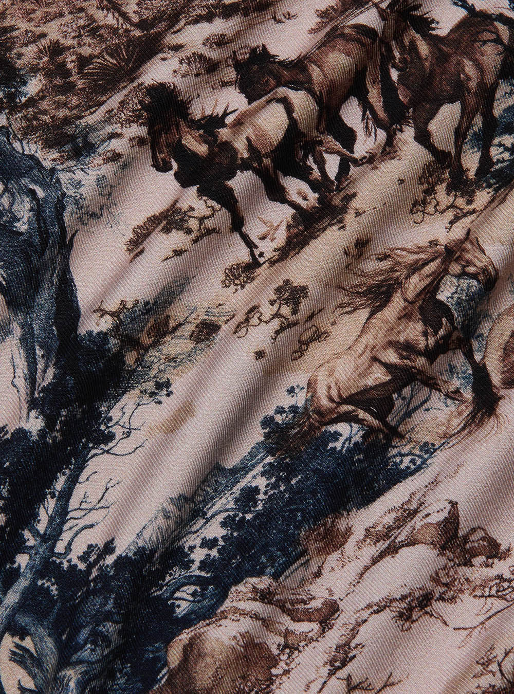 L'Agence Ressi Fitted Tee - Tan Multi Western Toile