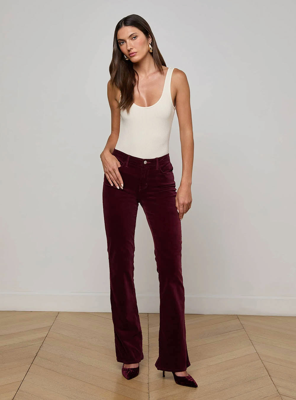 L'Agence Stevie Velvet Jean - Dark Port