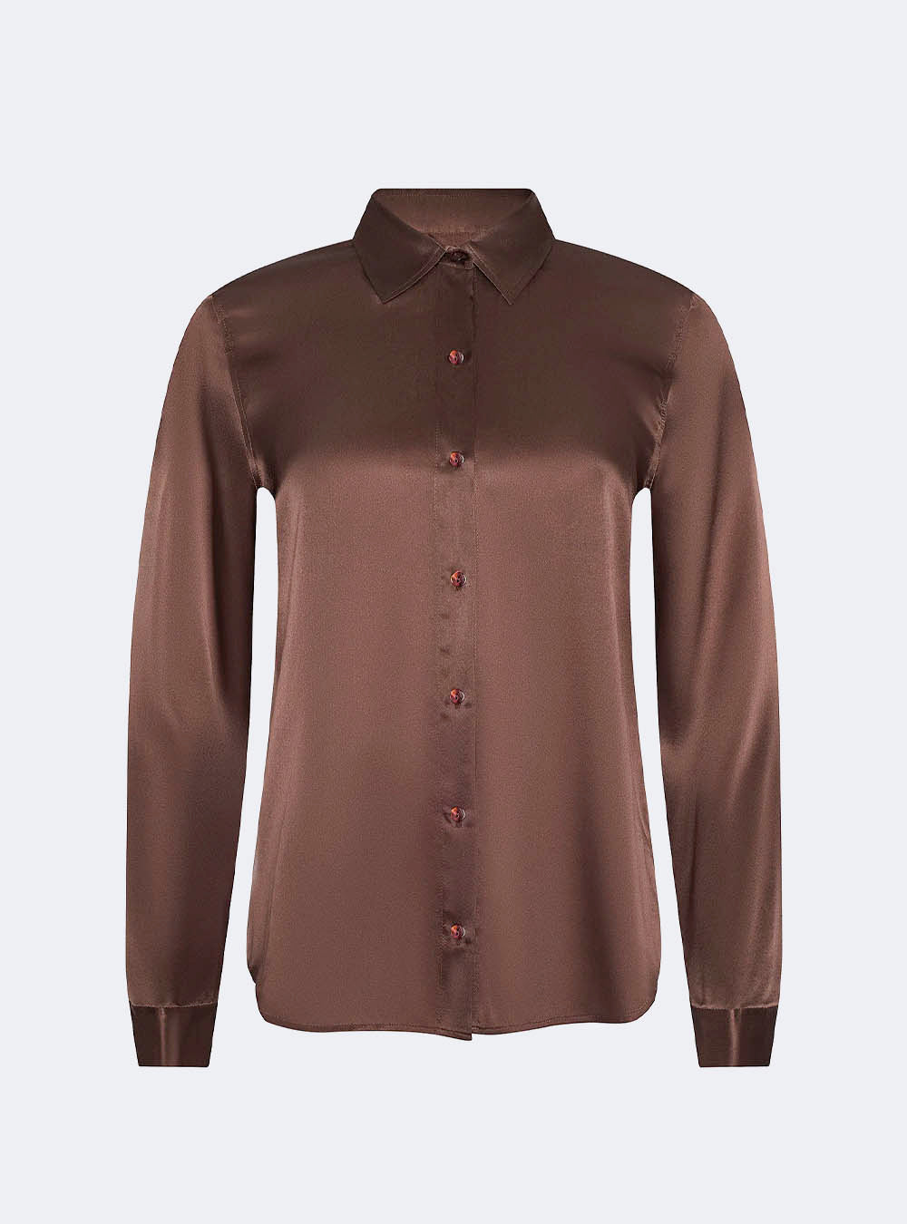 L'Agence Tyler Silk Blouse - Light Mink