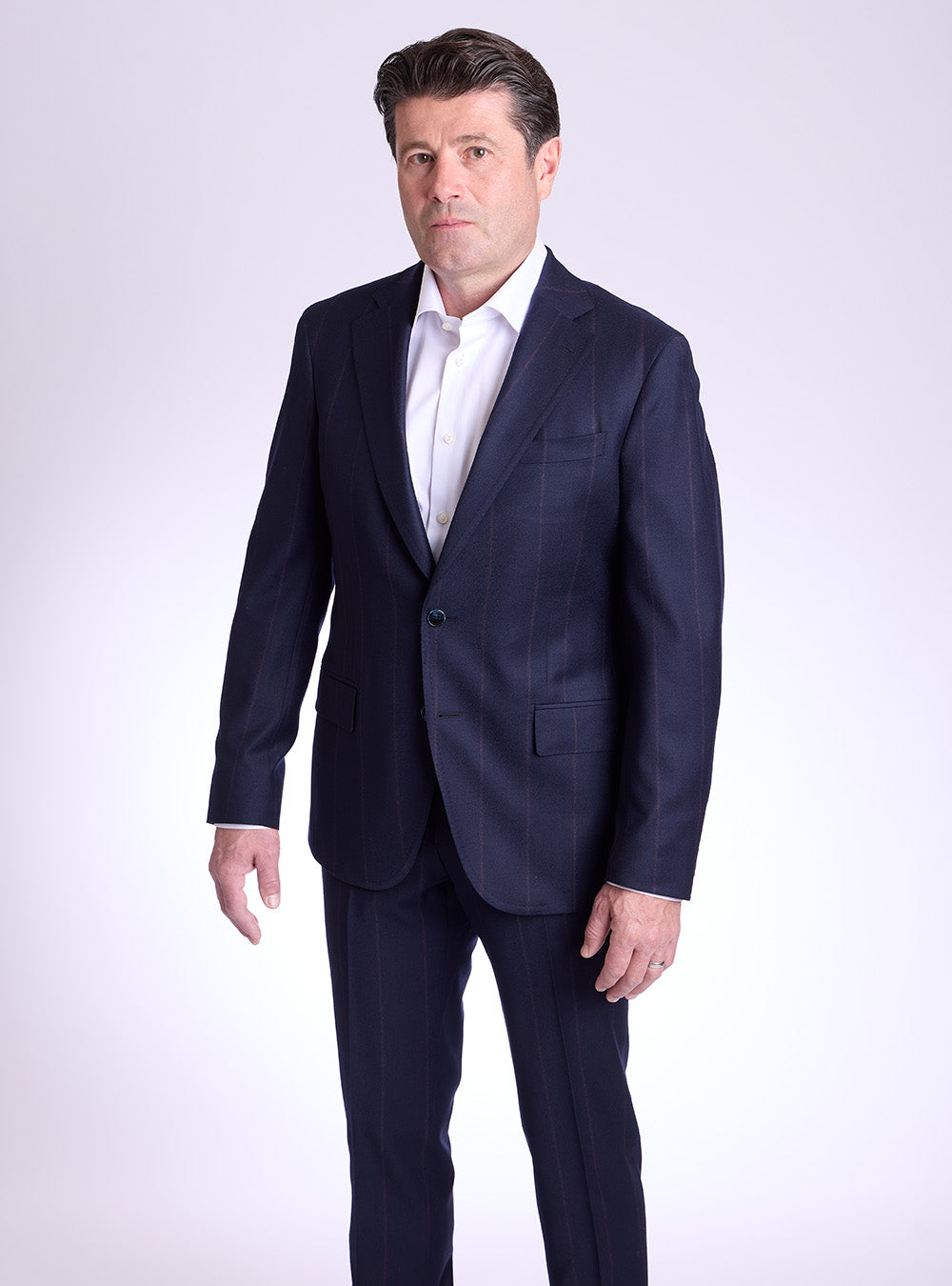 Luigi Bianchi Navy Flannel Suit