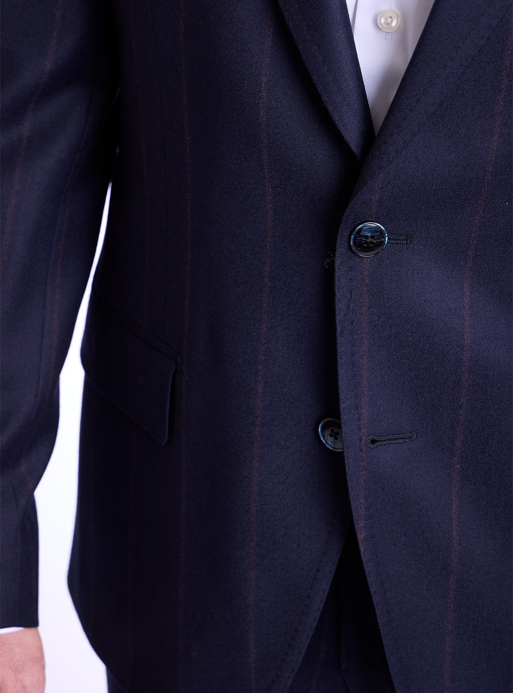 Luigi Bianchi Navy Flannel Suit