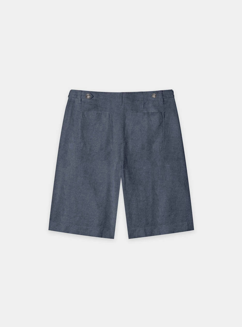 Luisa Cerano Bermuda Shorts in Linen Bend - Blue