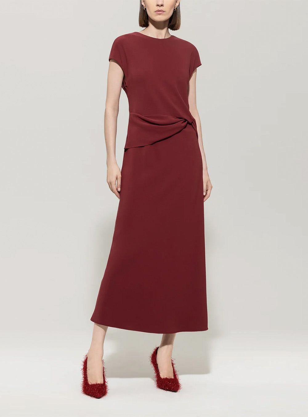 Luisa Cerano Dress with Drape Detail