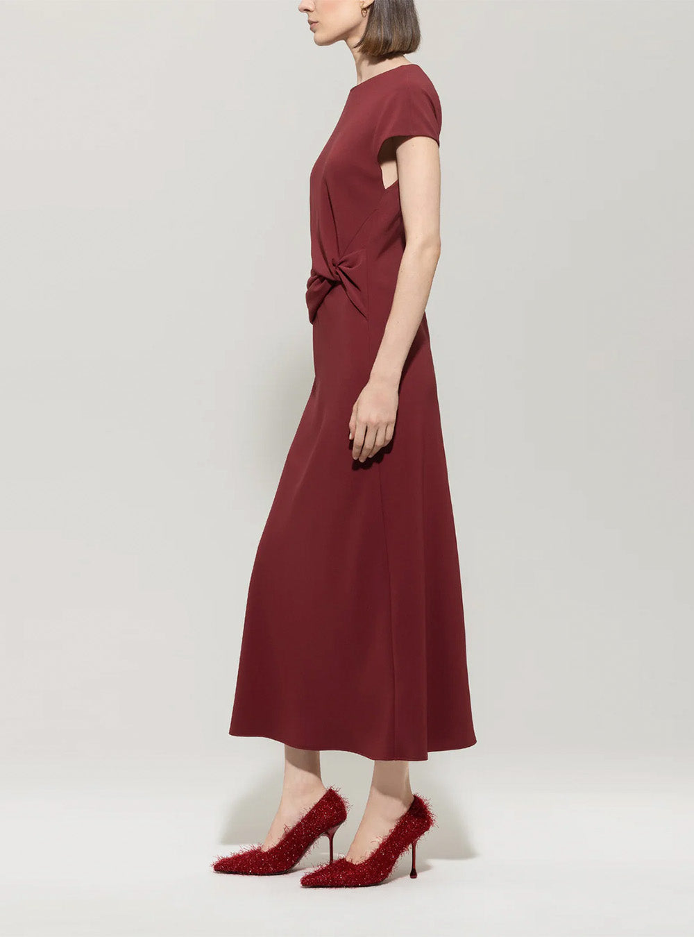 Luisa Cerano Dress with Drape Detail