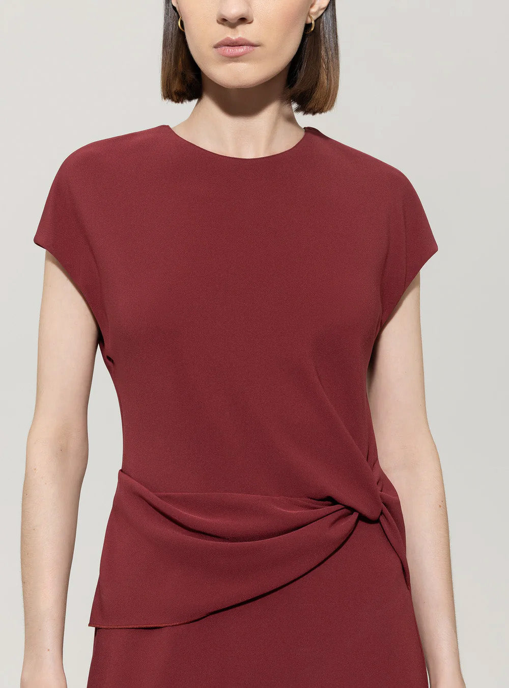 Luisa Cerano Dress with Drape Detail