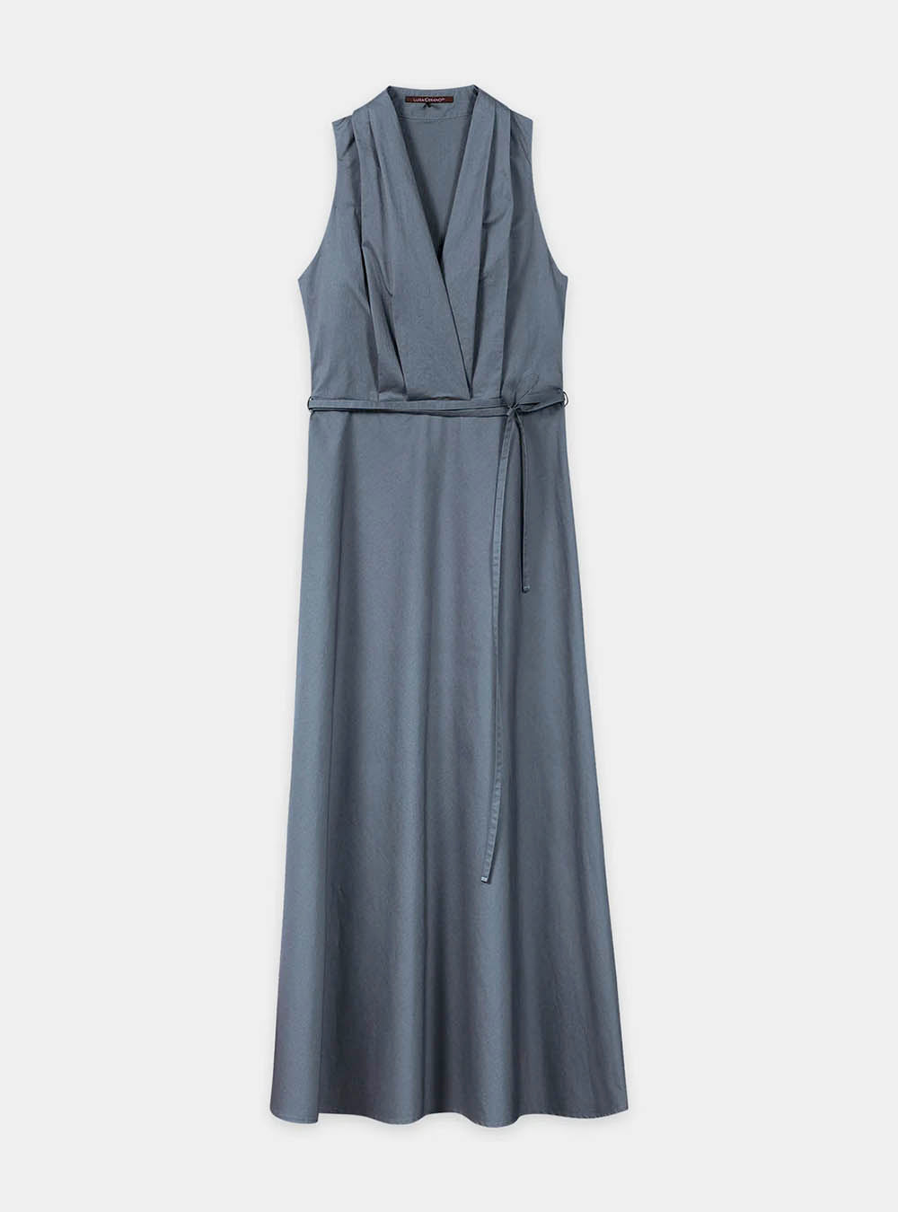 Luisa Cerano Gabardine Halterneck Dress - Blue