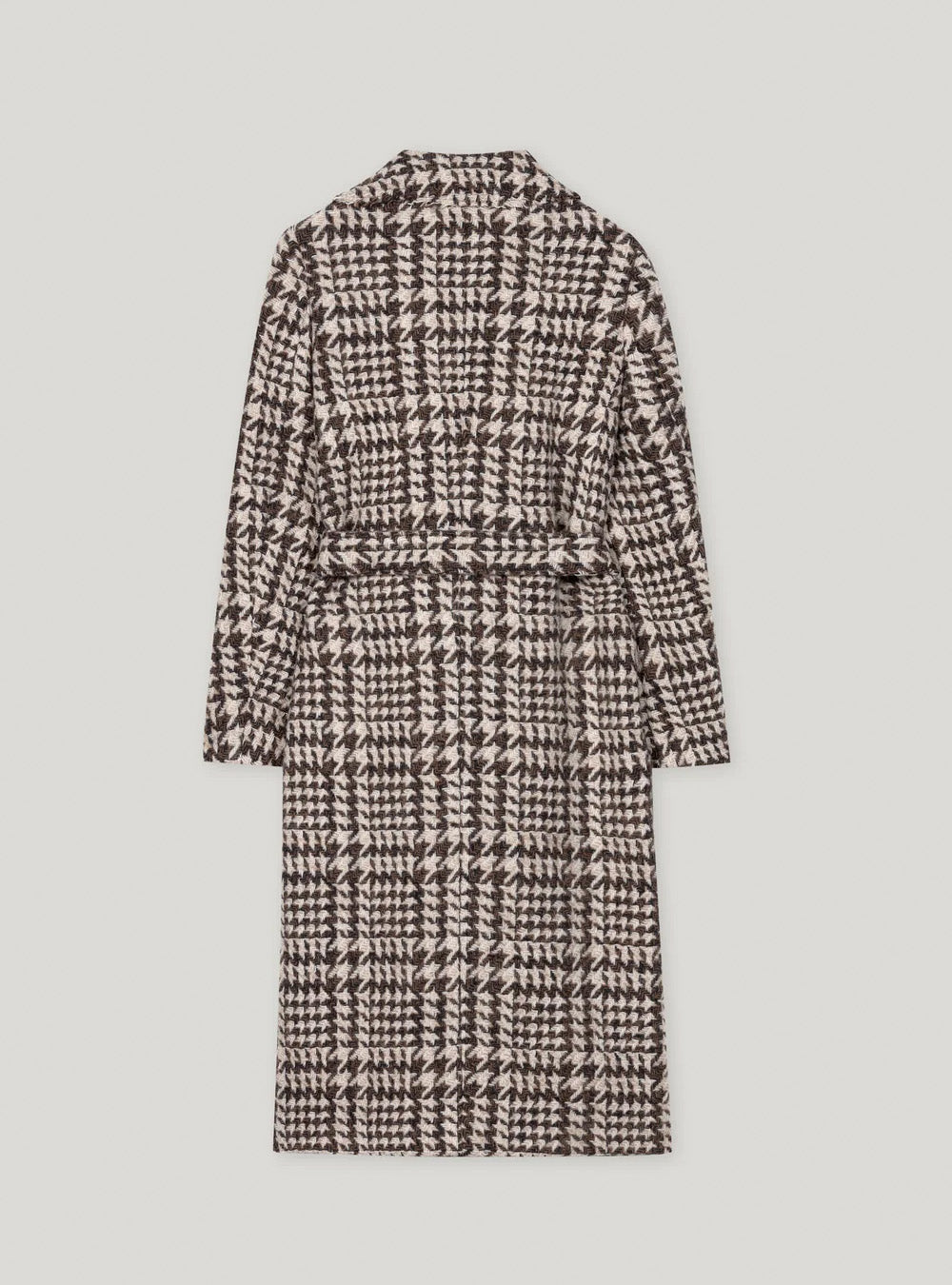 Luisa Cerano Glencheck Coat with Belt