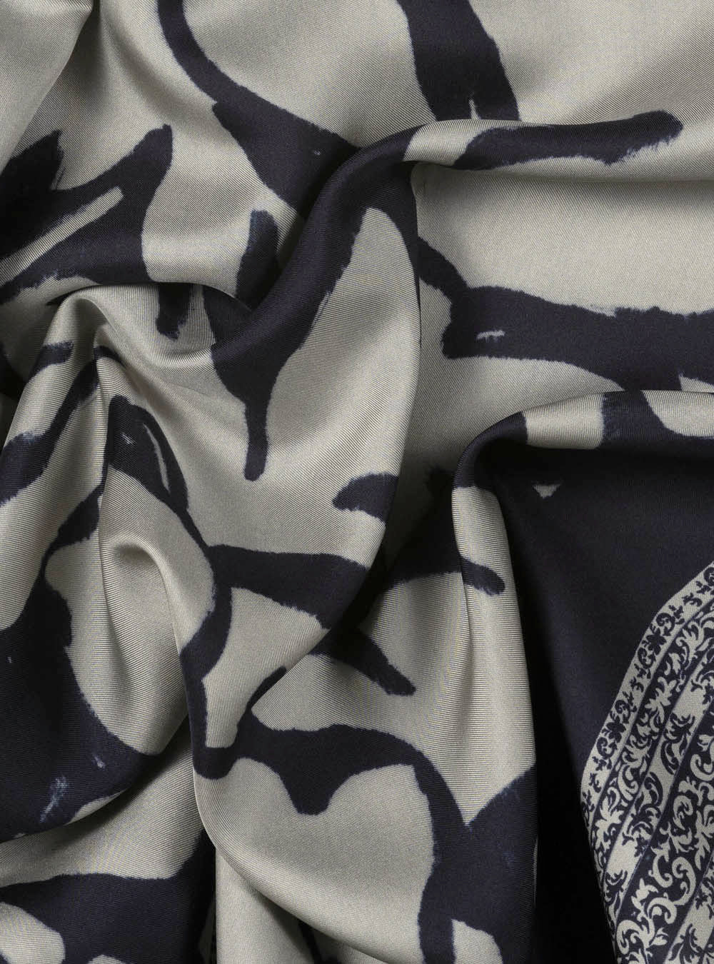Luisa Cerano Silk Scarf with Print - Multi