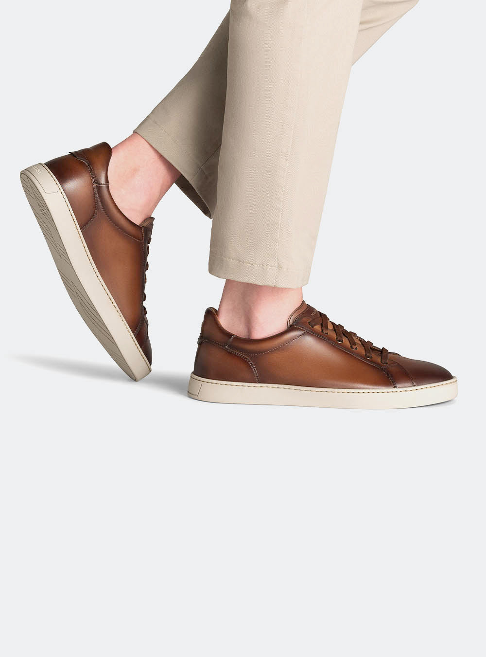 Magnanni Cote Lo Stretch-Lace - Brown