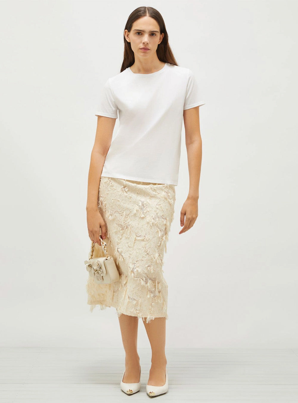 Marella Pencil Skirt - Ivory