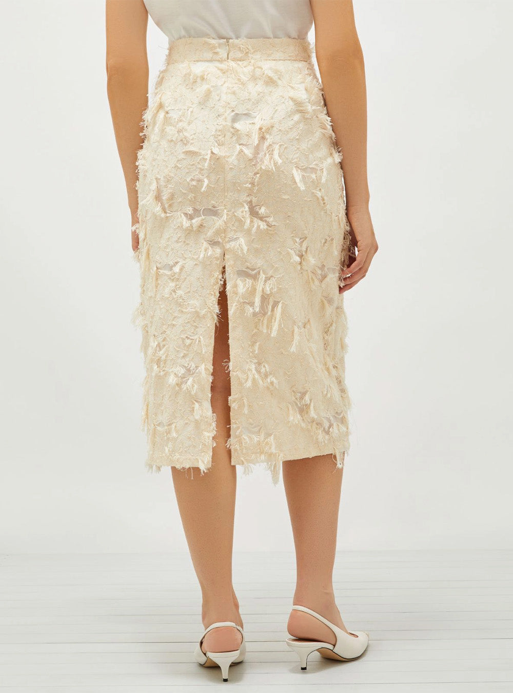 Marella Pencil Skirt - Ivory