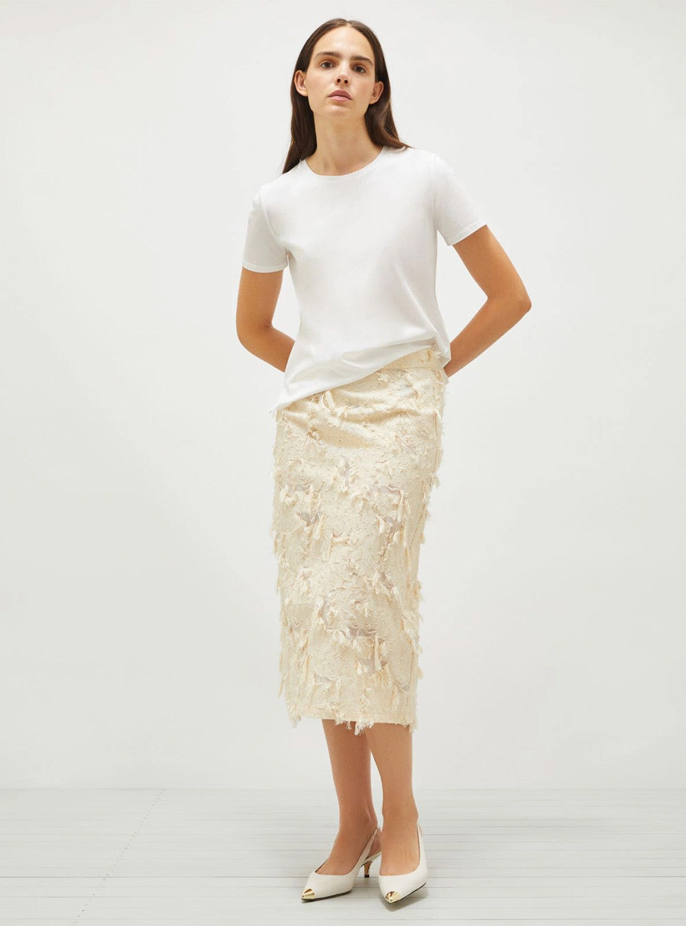 Marella Pencil Skirt - Ivory