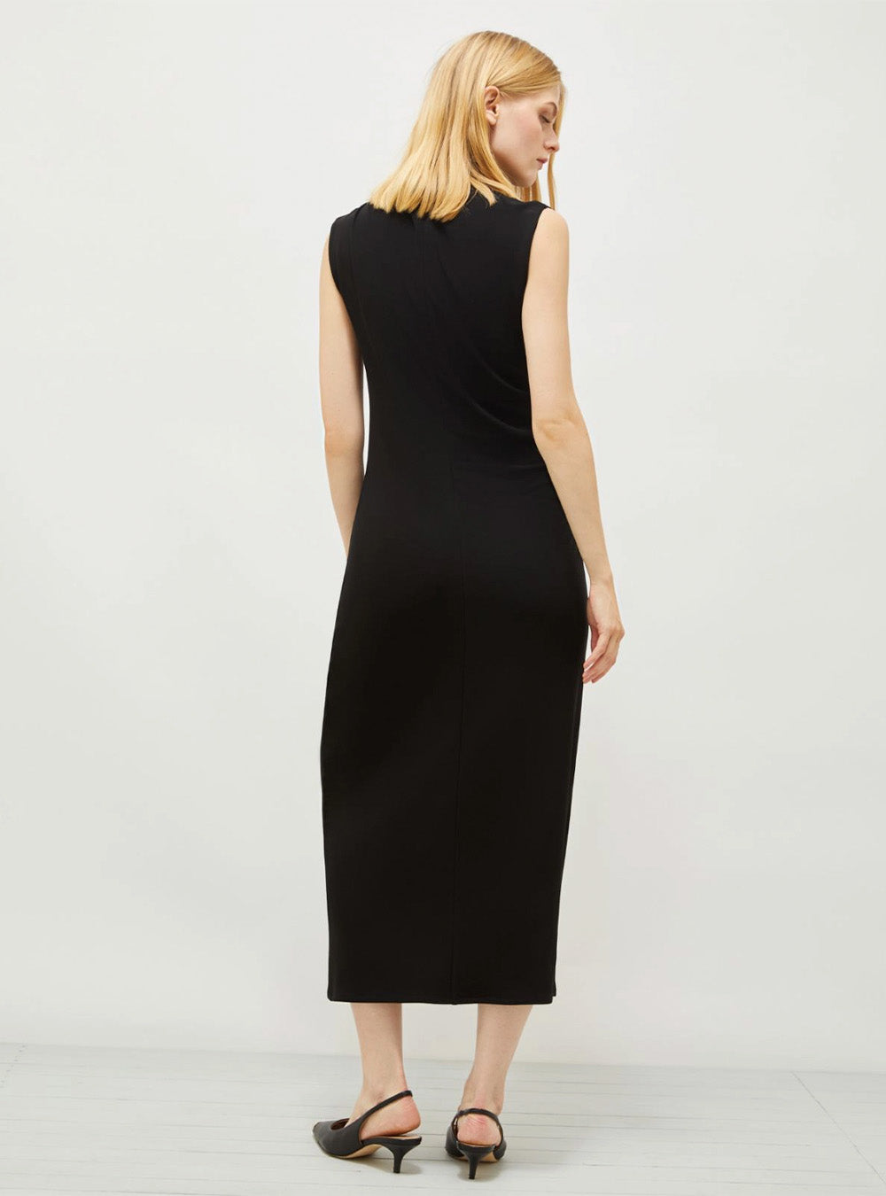 Marella Sleeveless Jersey Dress - Black