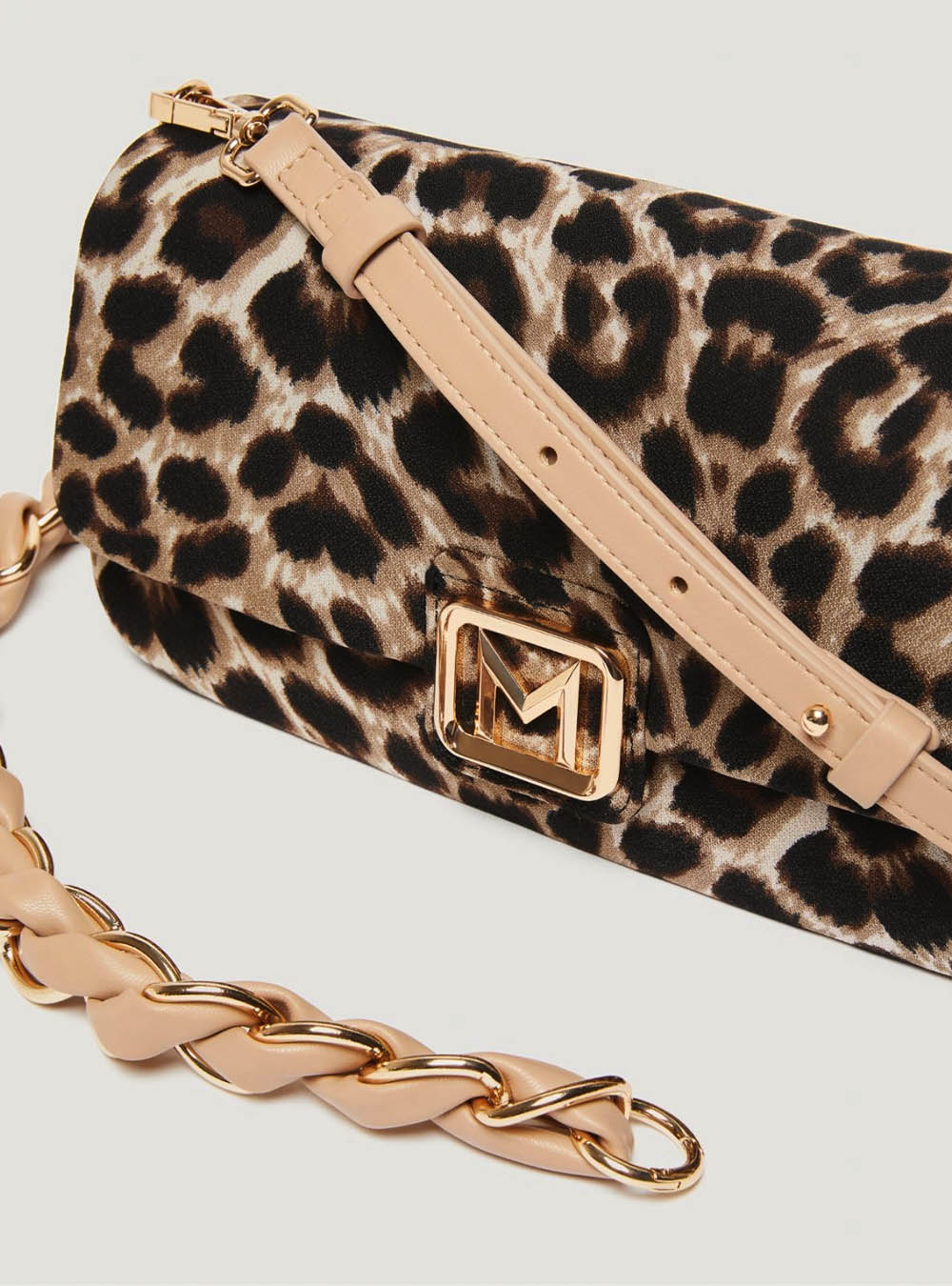 Marella Le Muse Medium Spotted Fabric Bag - Beige Shaded