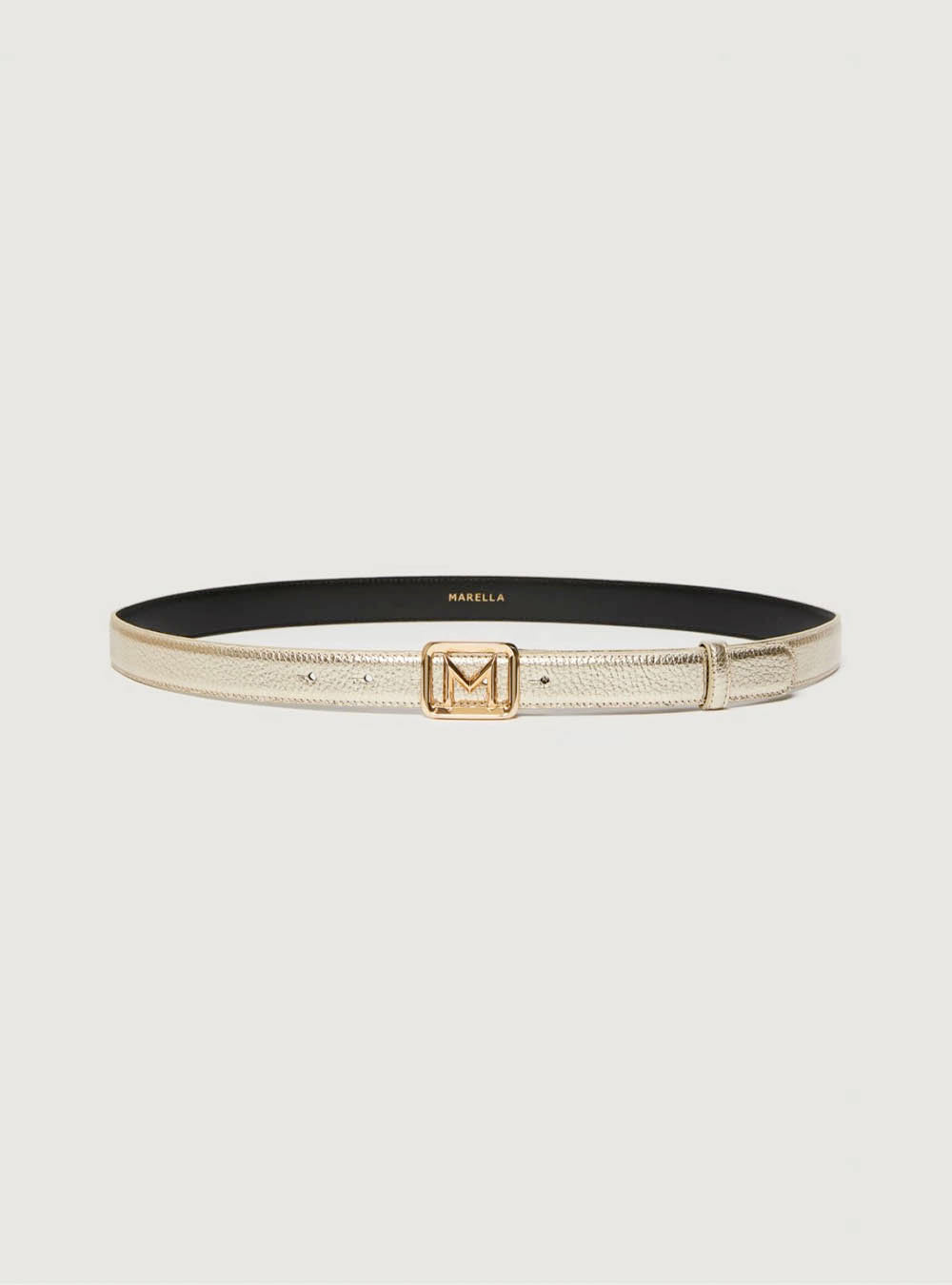 Marella Painted-Buckle Belt - Platinum