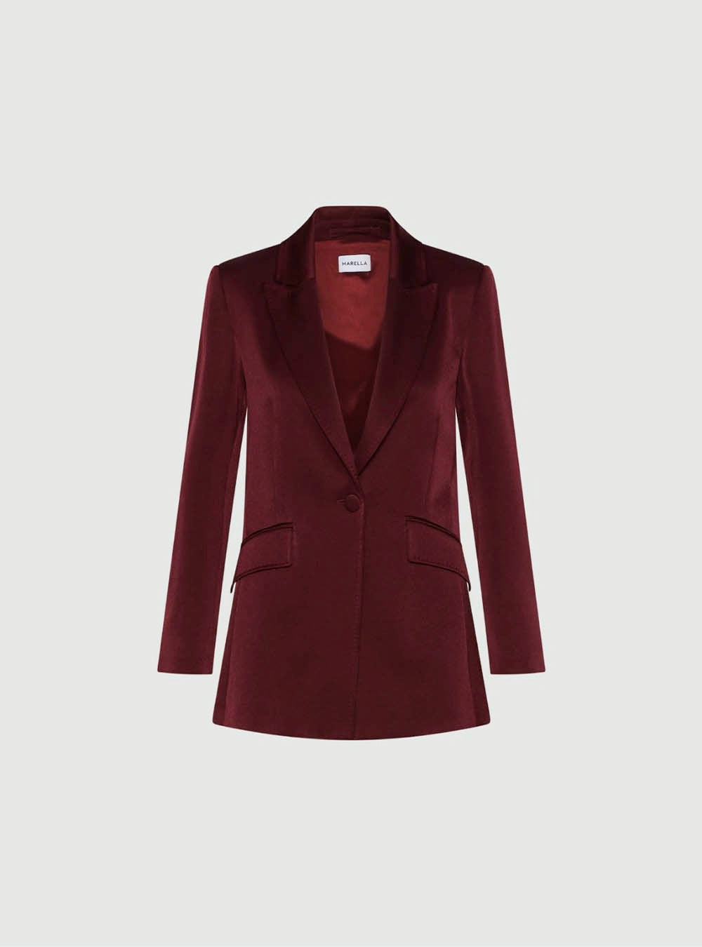 Marella Satin Jacket - Bordeaux