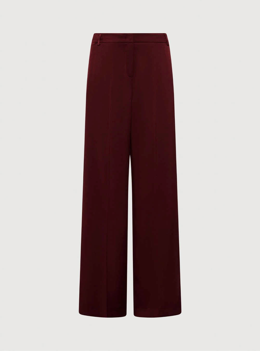 Marella Satin Trousers - Bordeaux