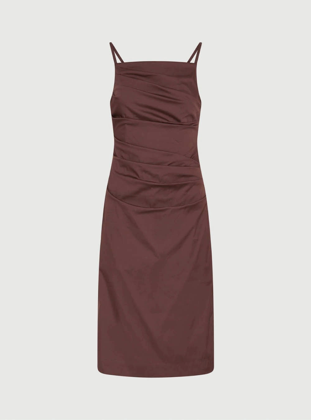 Marella Stretch Poplin Sheath Dress - Brown