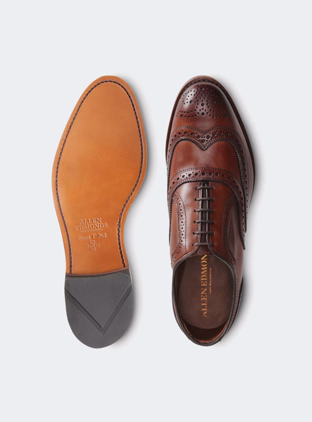 Allen Edmonds McAllister Wingtip Oxford Dress Shoe - Chili