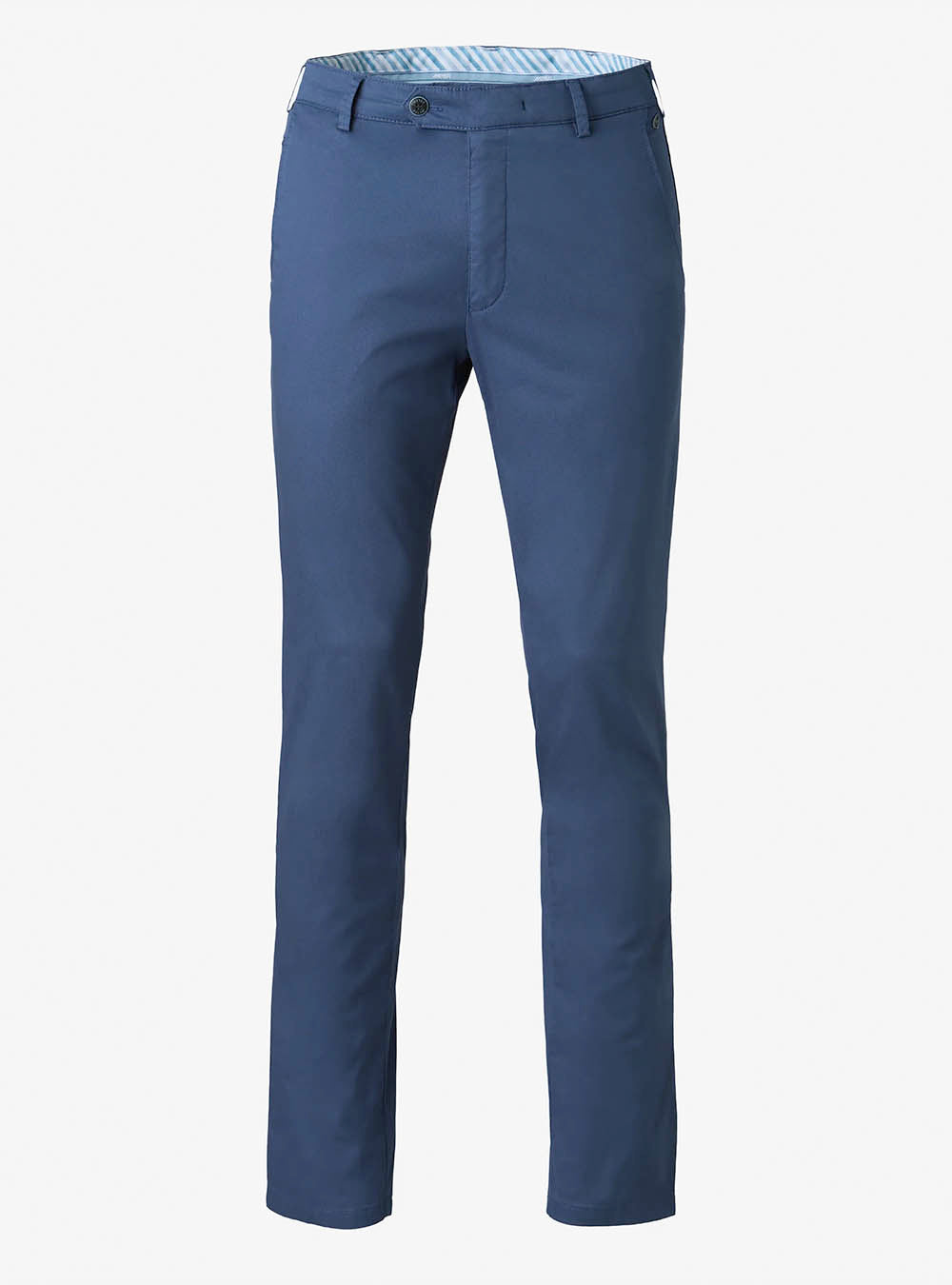 Meyer Bonn Fine Micro Print Chino - Blue
