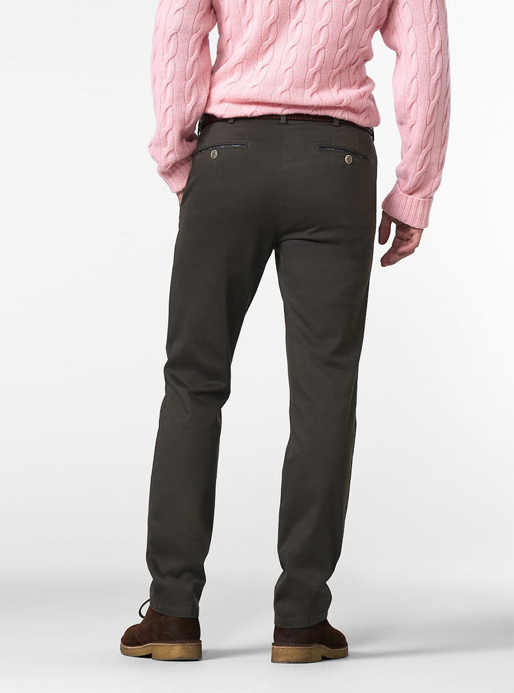 Meyer Micro Fantasy Bonn Chino - Low Crease - Mokka