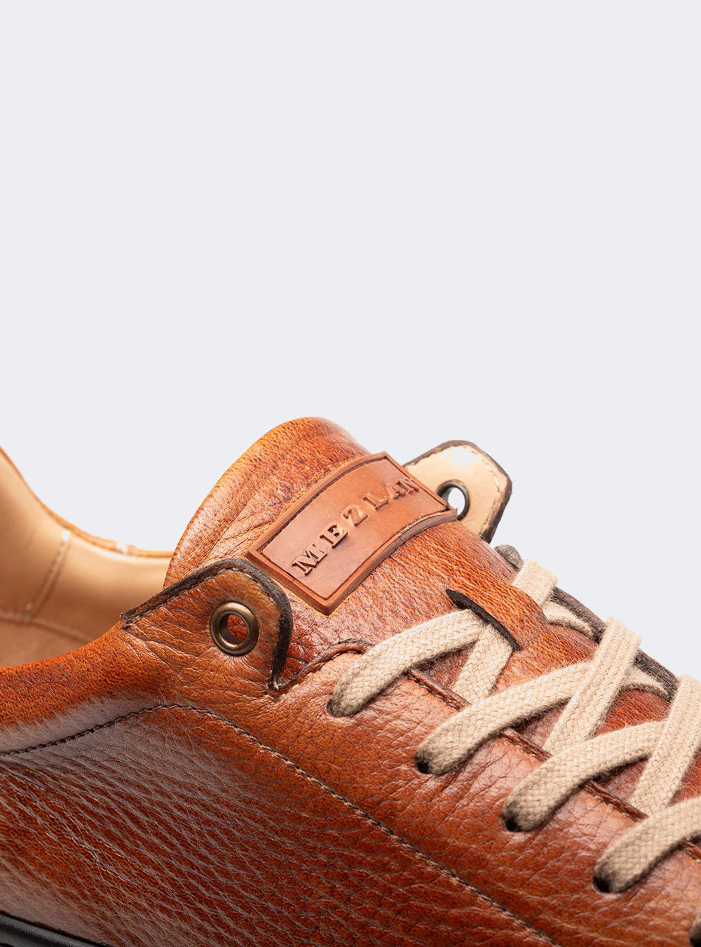 Mezlan Grazia Deerskin Street Sneaker - Dark Cognac