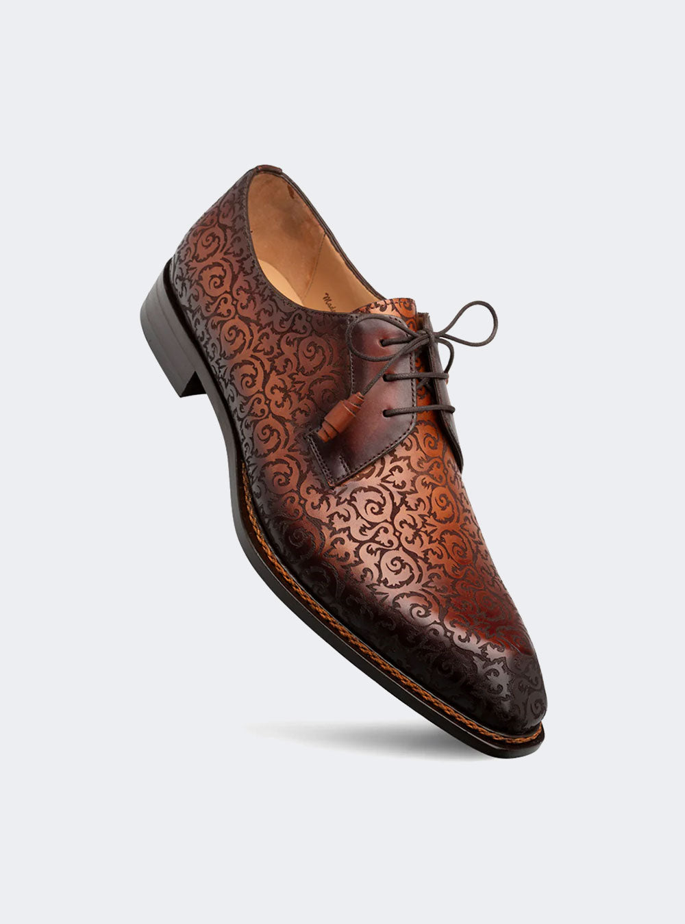 Mezlan Lontani Lace Up - Cognac-Rust