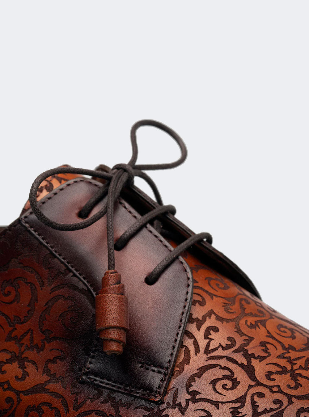 Mezlan Lontani Lace Up - Cognac-Rust