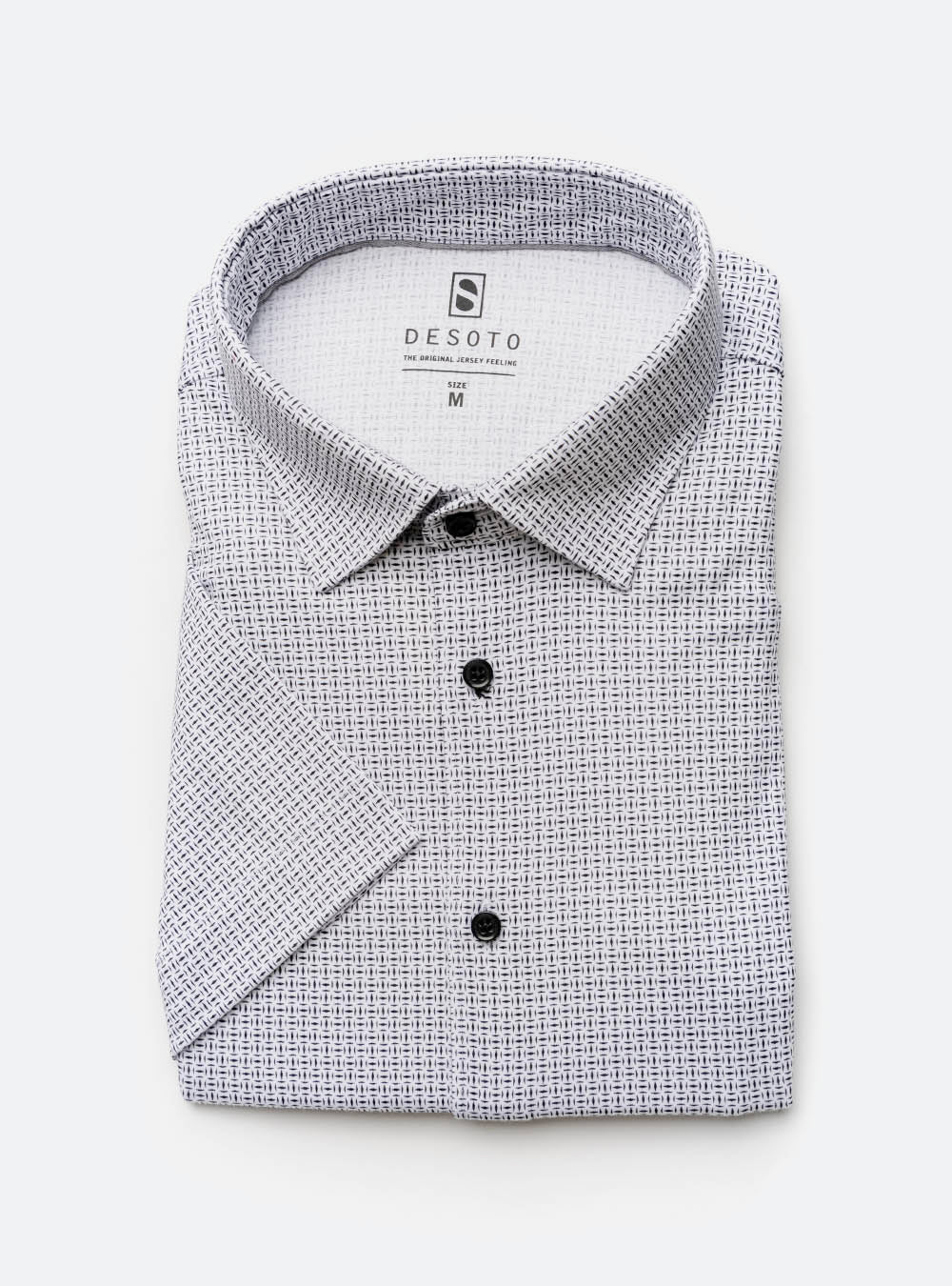 Desoto Short Sleeve Black and White Shirt