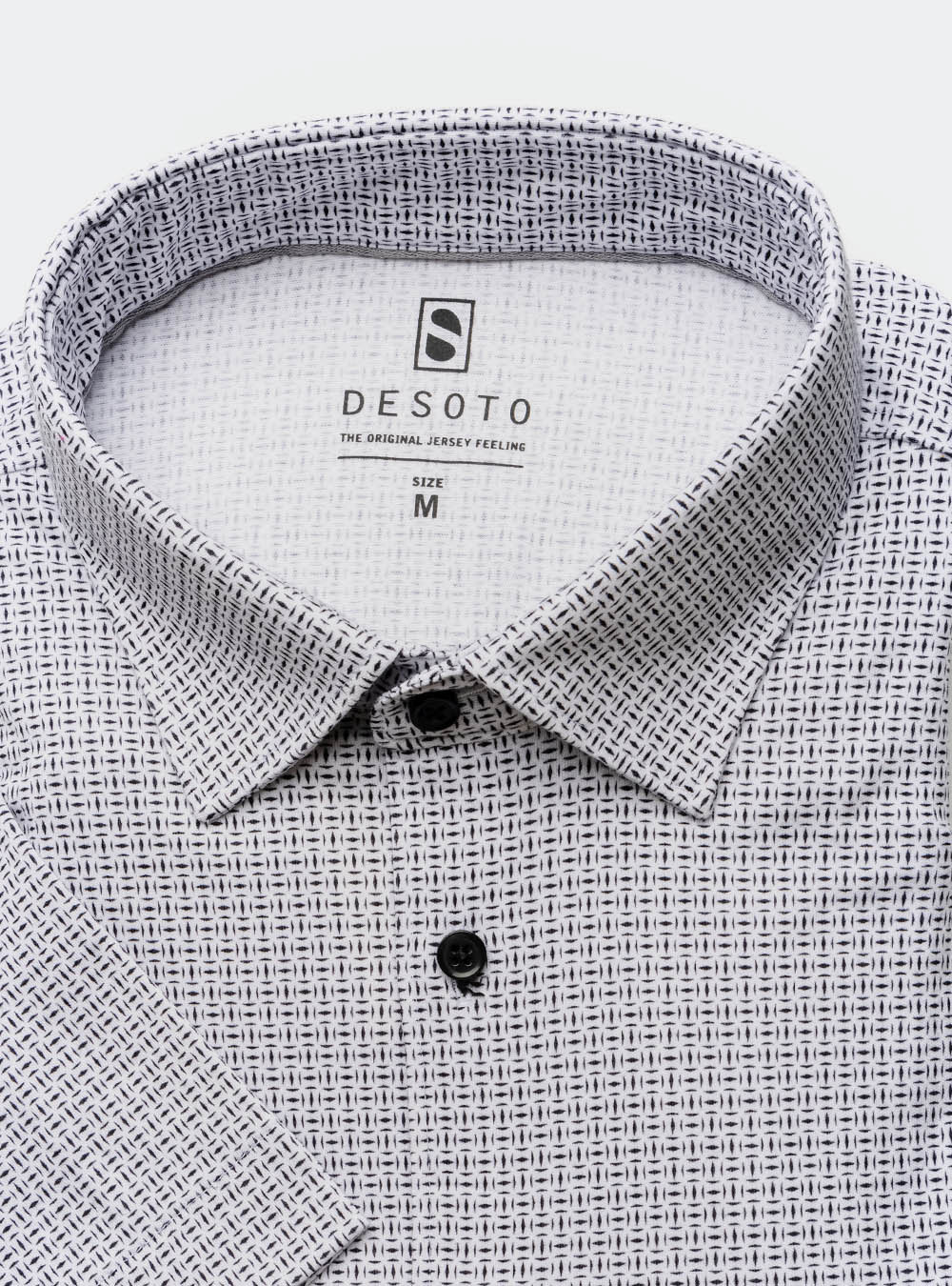 Desoto Short Sleeve Black and White Shirt