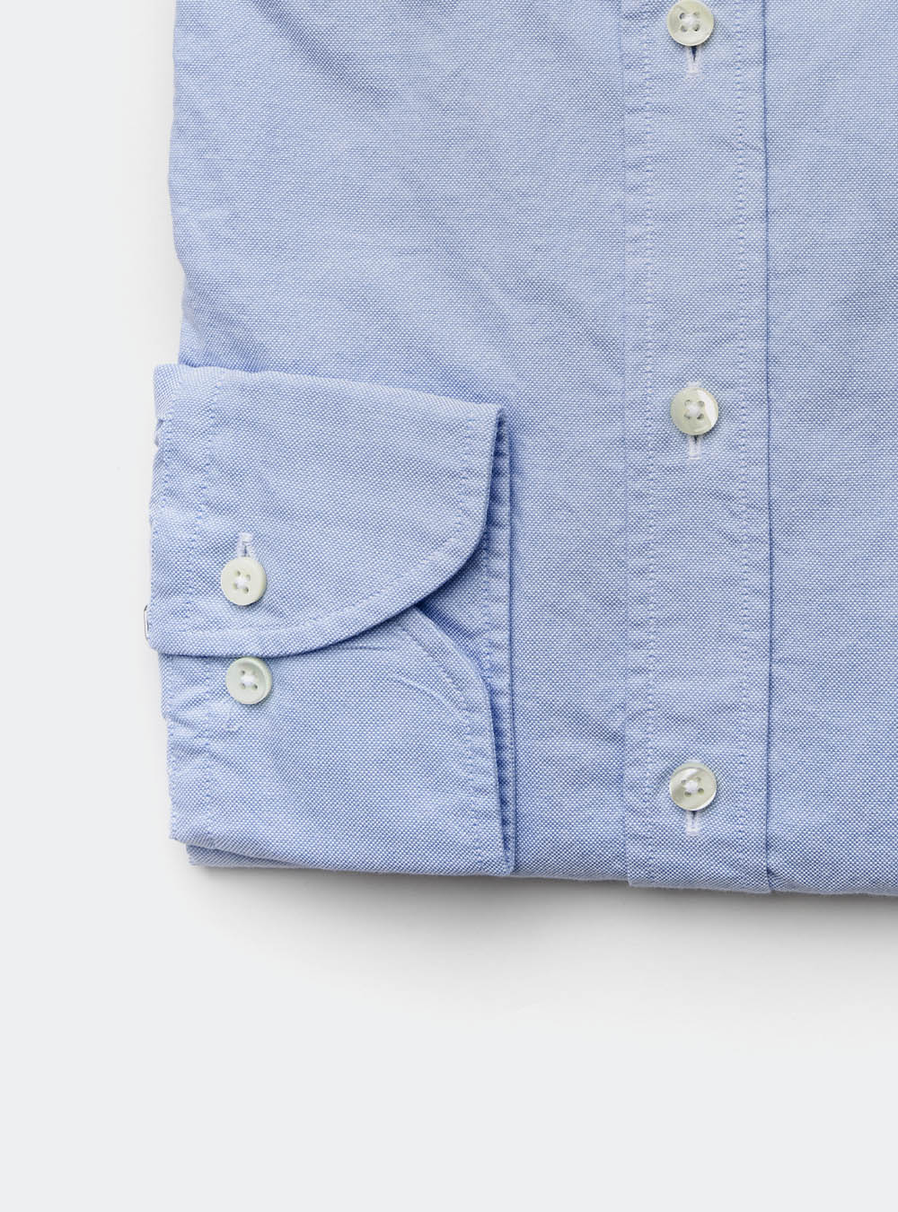 Stenstroms Blue Oxford Cloth Buttondown Cotton Shirt