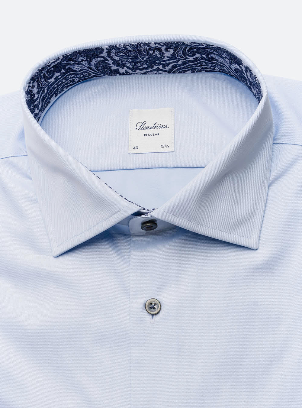 Stenstroms Ice Blue Cotton Shirt