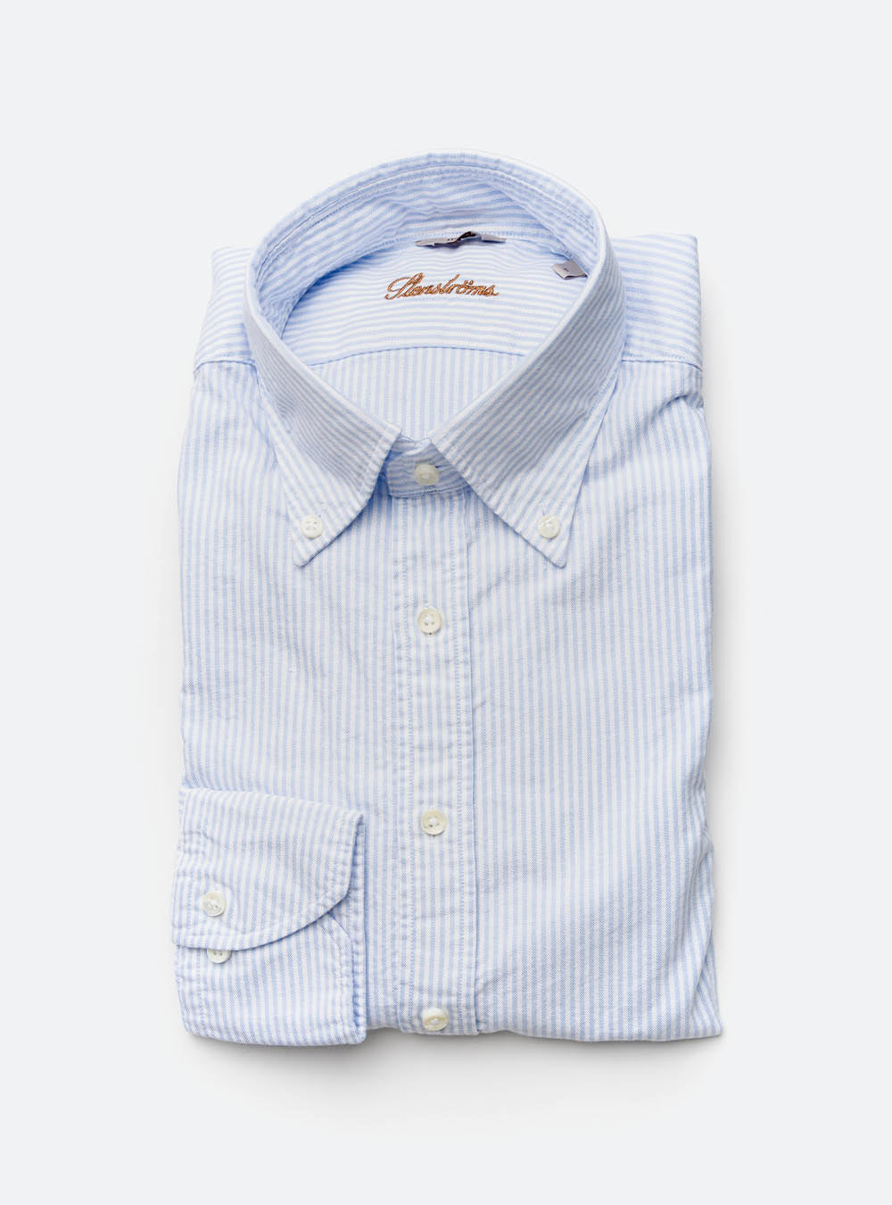 Stenstroms Light Blue Cotton Stripe Shirt
