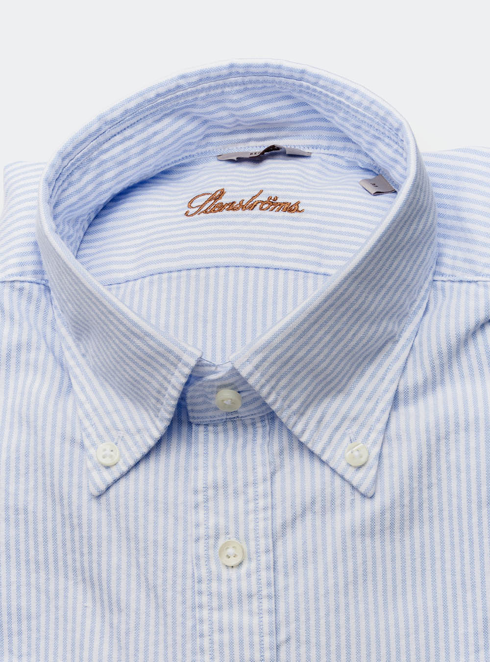 Stenstroms Light Blue Cotton Stripe Shirt
