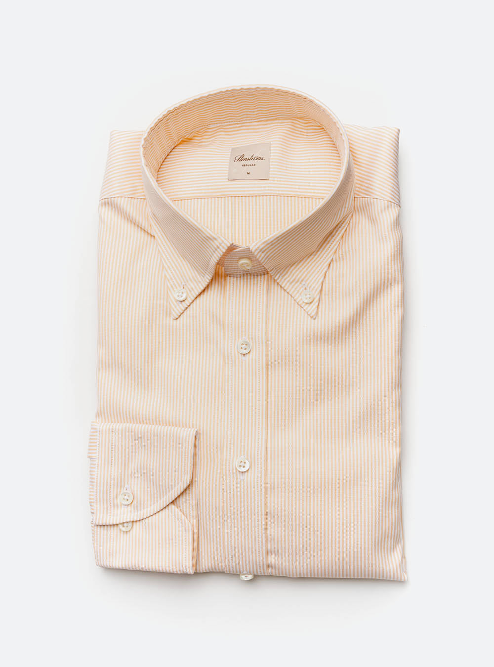 Stenstroms Orange Stripe Cotton Shirt