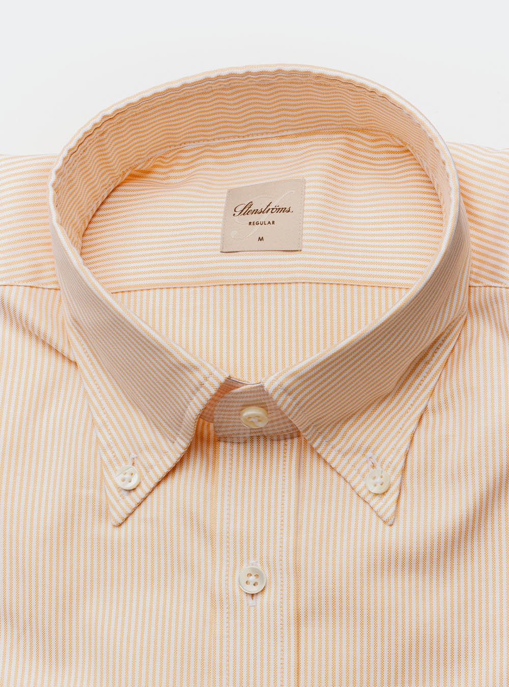 Stenstroms Orange Stripe Cotton Shirt