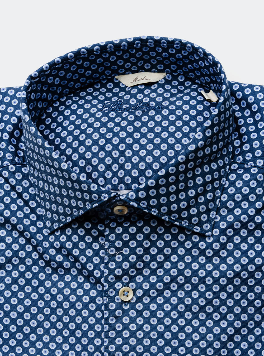 Stenstroms Blue and Navy Medallion Shirt