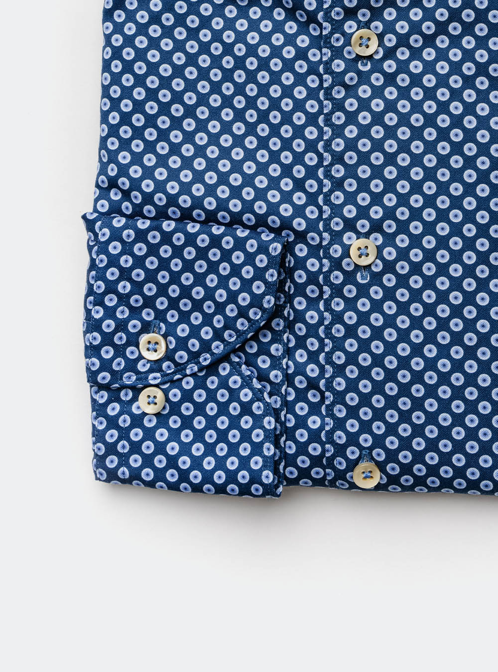 Stenstroms Blue and Navy Medallion Shirt