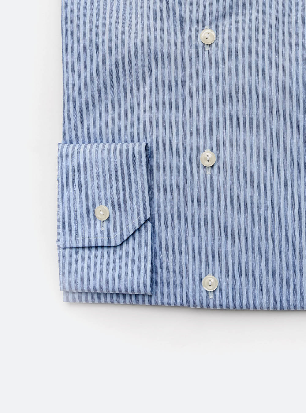 Eton Blue Tone on Tone Cotton Stripe Shirt