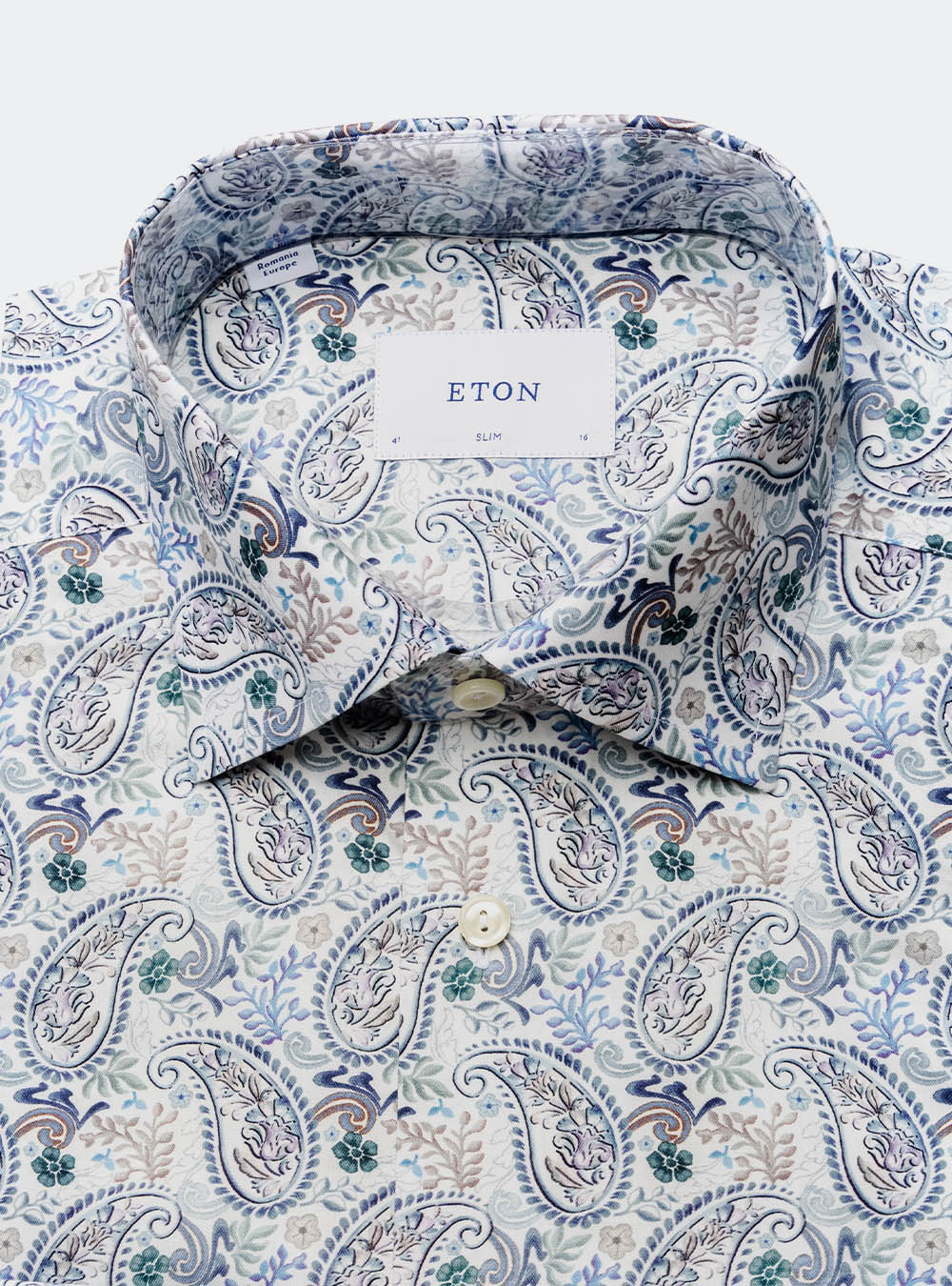Eton Paisley Cotton Shirt