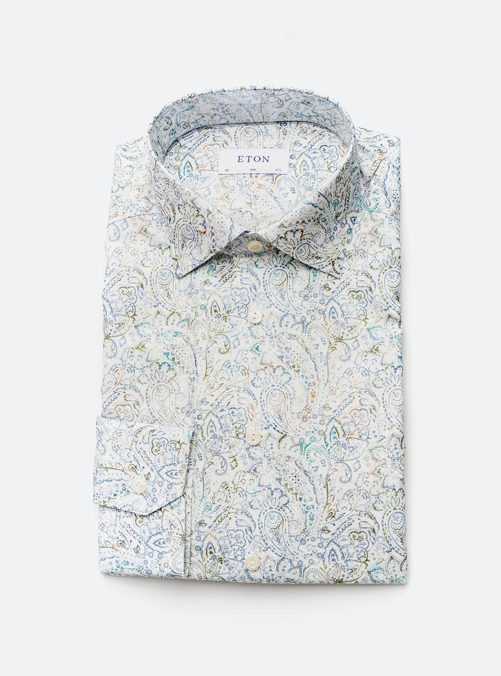 Eton Paisley Cotton Shirt
