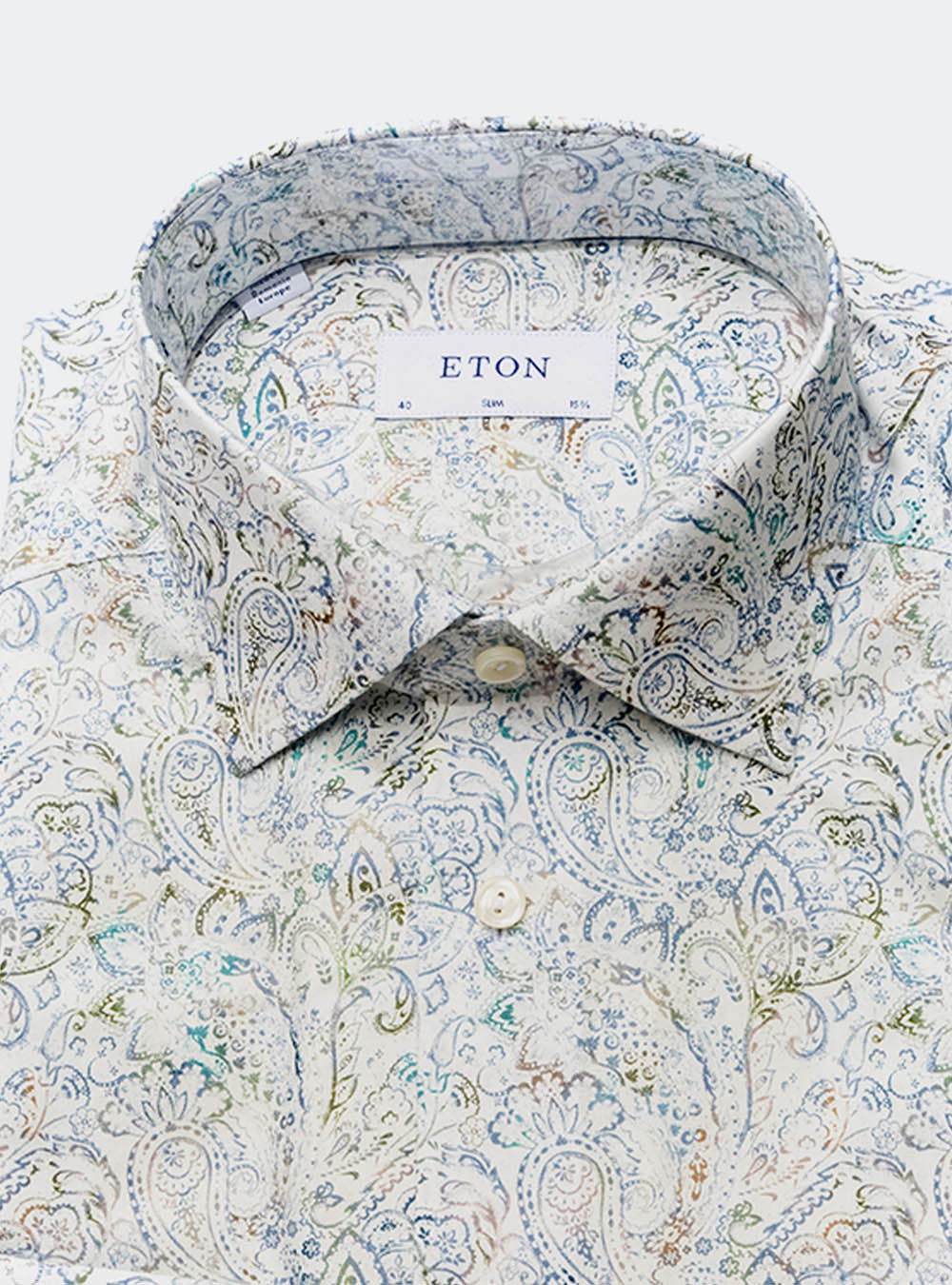 Eton Paisley Cotton Shirt