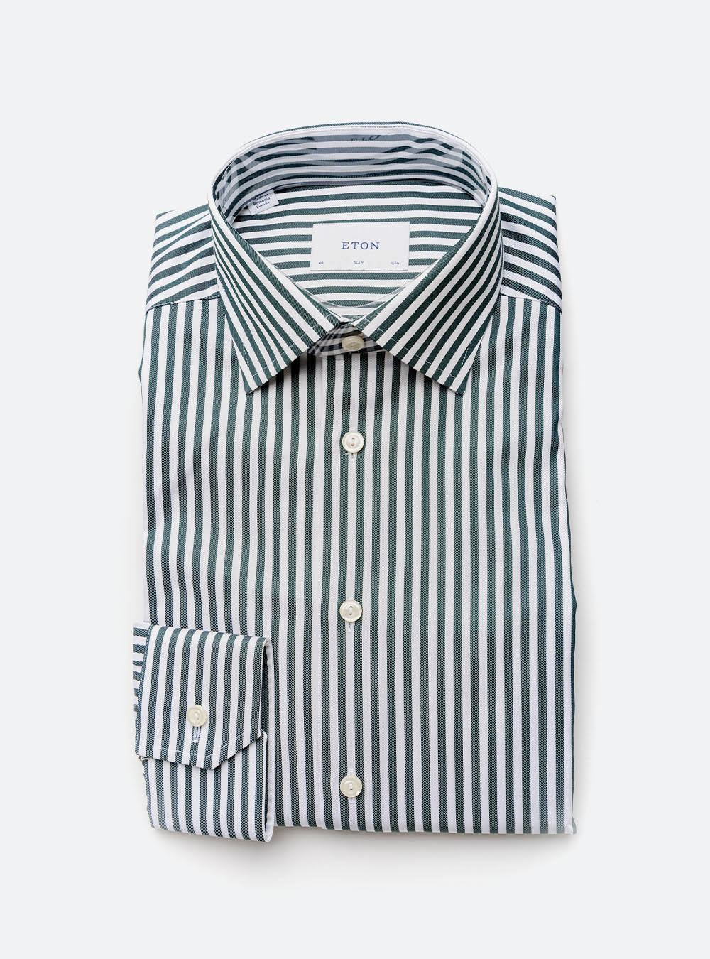 Eton Black and White Stripe Shirt