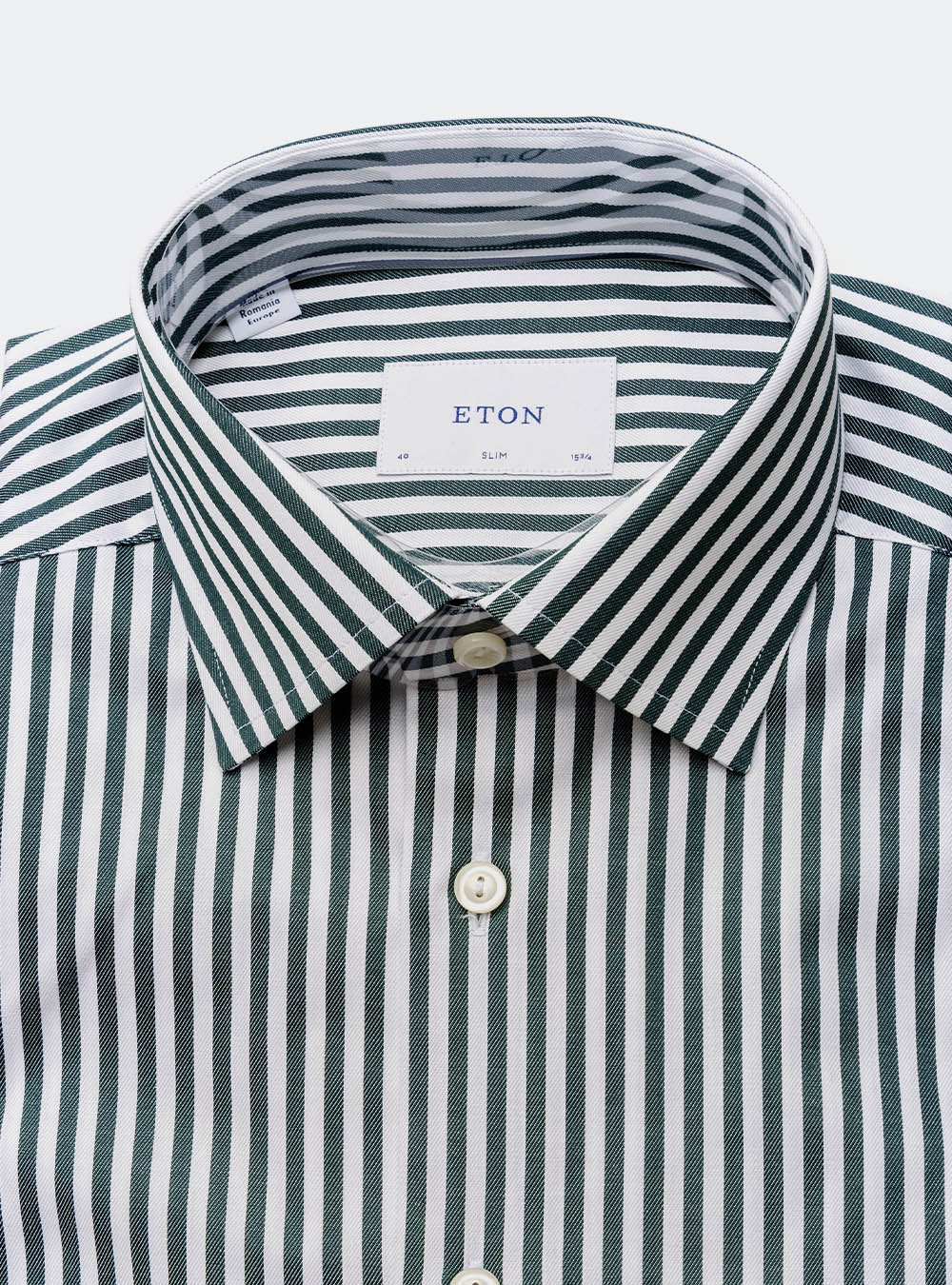 Eton Black and White Stripe Shirt
