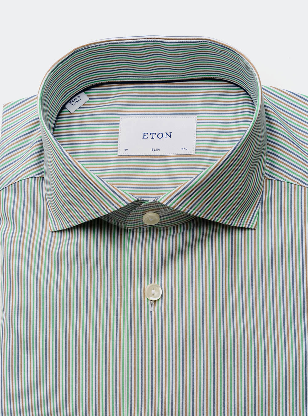 Eton Multi Colour Stripe Cotton Shirt