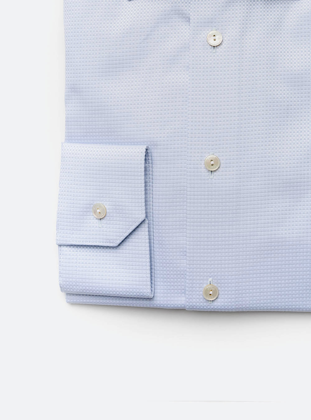 Eton Light Blue Woven Cotton Shirt