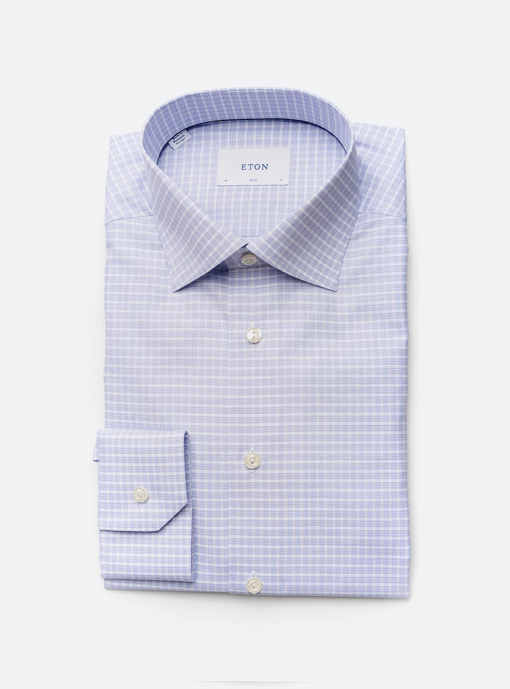 Eton Light Purple Check Shirt